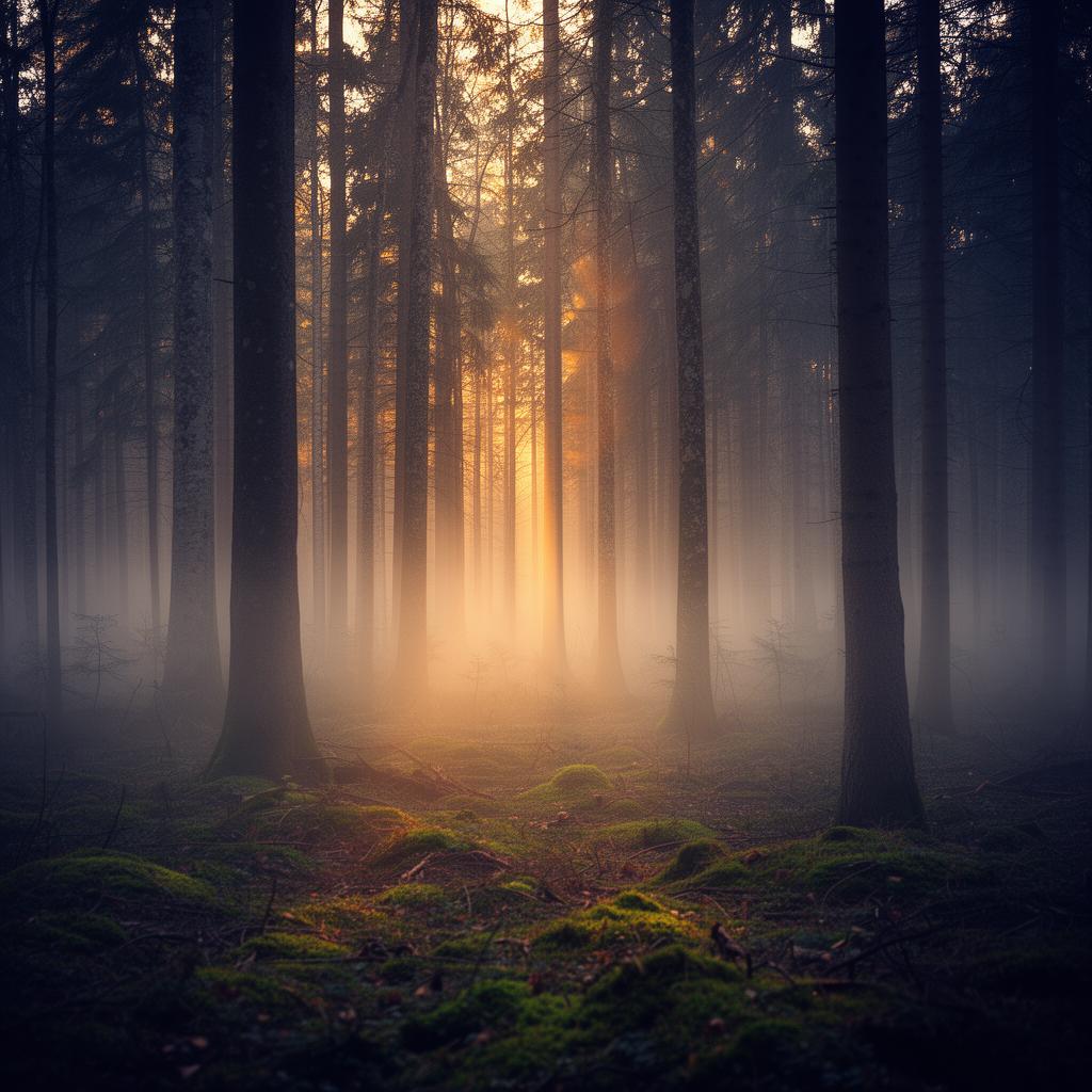 Misty primeval forest at dawn — AURA 3/2026 issue cover